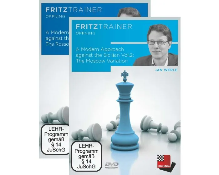 Twee Fritztrainer-covers over de Rossolimo- en Moskouvariant door Jan Werle